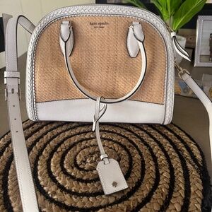 Kate spade straw handbag